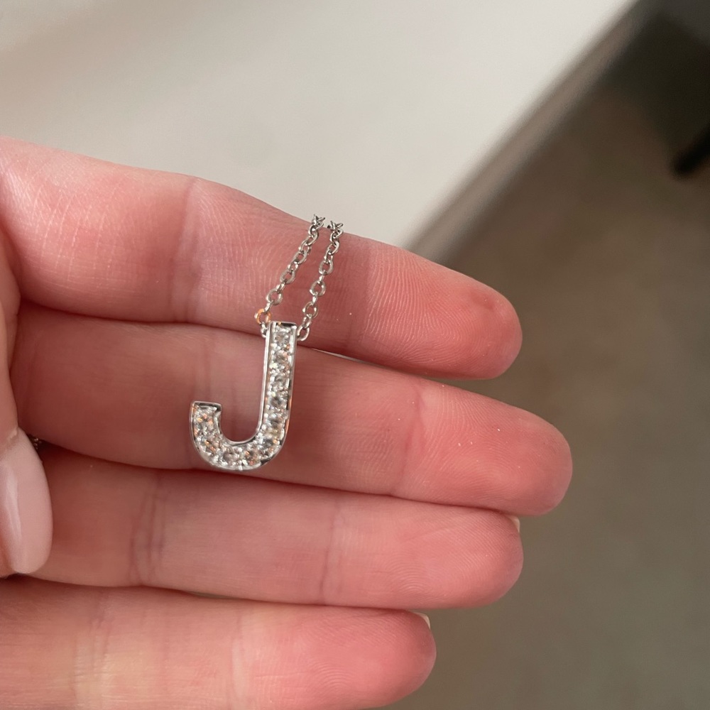 Crystal “J” Necklace